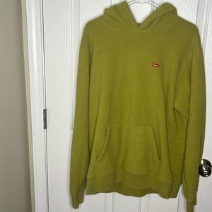 Pre-Owned SUPREME Polar Tec Hoodie Sweatshirt - Green - Men's Size Large